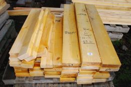 43 lengths of various 5 1/2'' x 1 1/2'' timber and a quantity of 3'' x 2'' up to 43'' long.