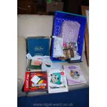 Games including Trivial Pursuit, Scrabble, Max Fire game pad, C.D.'s etc.