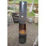 A Metal Garden chiminea.