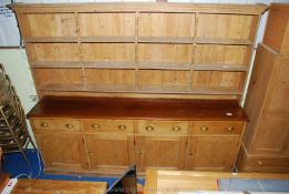 A most imposing Pine Kitchen Dresser,