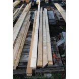 15 lengths of softwood 3'' x 2'' x 86'' up to 153'' long.