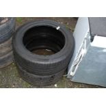 1 x Goodyear 275/30 R20 97 tyre and 1 x Continental 245/45 R17 W tyre - both worn but some life