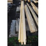 16 lengths of softwood battens 2'' x 1'' x 212''.