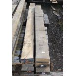 ****Four lengths of Oak 7'' x 2'' up to 114'' long plus three lengths of 6 3/4'' x 2 1/2'' up to