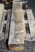 Oak timber 9 1/2'' x 7 3/4'' x 52''.