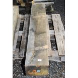 Oak timber 9 1/2'' x 7 3/4'' x 52''.