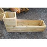 A two tier garden planter.