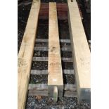Oak timber 6 1/2'' x 7 3/4'' x 97'' long.