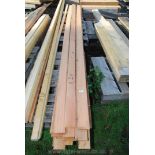 30 lengths of softwood batten 4'' x 3/8'' x 142''.