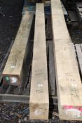 Oak timber 6'' x 8'' x 107''.