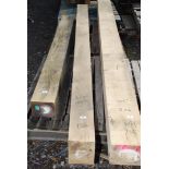 Oak timber 6'' x 8'' x 107''.