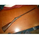 An Antique and Collectable Double Barrelled, side by side, top-hammer Pin-Fire, non-ejector,