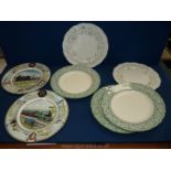 Three Spode plates Holly tree pattern,