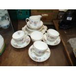 A Mintons 'Marlow' part Teaset, six place setting including bread and butter plate,