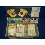 A Playcraft boxed inter-com telephone set, 1950's/1960's.