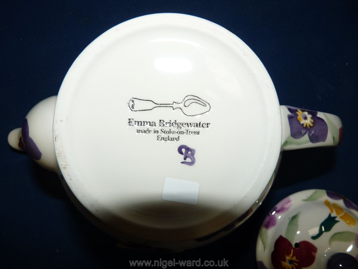 A pristine Emma Bridgewater teapot in wallflower pattern. - Image 2 of 2