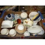 A quantity of miscellaneous china including a Aynsley jardiniere,
