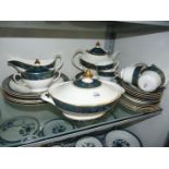 A thirty-one piece Royal Doulton ''Carlyle'' English fine bone part Dinnerware and tea service