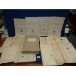 A quantity of Government documents relating to Ireland 1919 to 1921,Land Commission Reports,