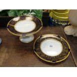 A Solian ware cake stand and plate.