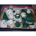 A good quantity of Denby 'Green-wheat' Tea ware including cups, saucers, milk jugs,