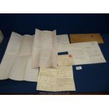 Late 1800 and early 1900's railway colliery letters, accounts and correspondence.