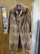 A Musqwash Mink Fur Coat with "Furriers of the West" label
