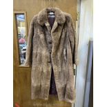 A Musqwash Mink Fur Coat with "Furriers of the West" label