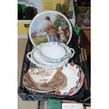 A small quantity of china including Myott dessert bowls,