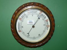An aneroid Barometer.