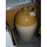 A large Price of Bristol stoneware wine Flask marked Williams & Boden, Wine and spirit merchants,