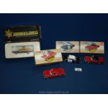 Four Corgi American Emergency vehicles with certificates, boxed.