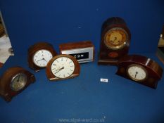 A mixed box of clocks to include Smiths etc.