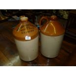 A two gallons stoneware Flagon by Pearson & Co,