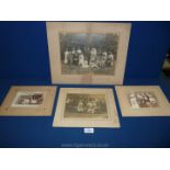 A school photograph by F. Preece, Hereford, circa 1900, a wedding photograph by A.