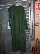 A Moroccan Djellaba green hooded finist cashmere cotton and wool knit-ware by Woolovers.