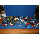 A quantity of model buses and lorries including Matchbox, Corgi, days Gone By etc.