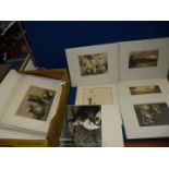 A large collection of 1920's/30's black and white photographs, many signed and dated, mostly by J.D.