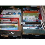 Two boxes of books to include Nicci French, Bill Bryson, Andrew Gross etc.
