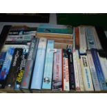 A box of novels to include Jeffery Deaver, Stephen White, Clare Francis etc.