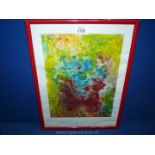 An abstract Oil painting, signed A. Rottenberg.