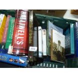 A crate of books to include Golden Valley Voices, Film guides etc.
