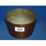 An old copper pudding mould.