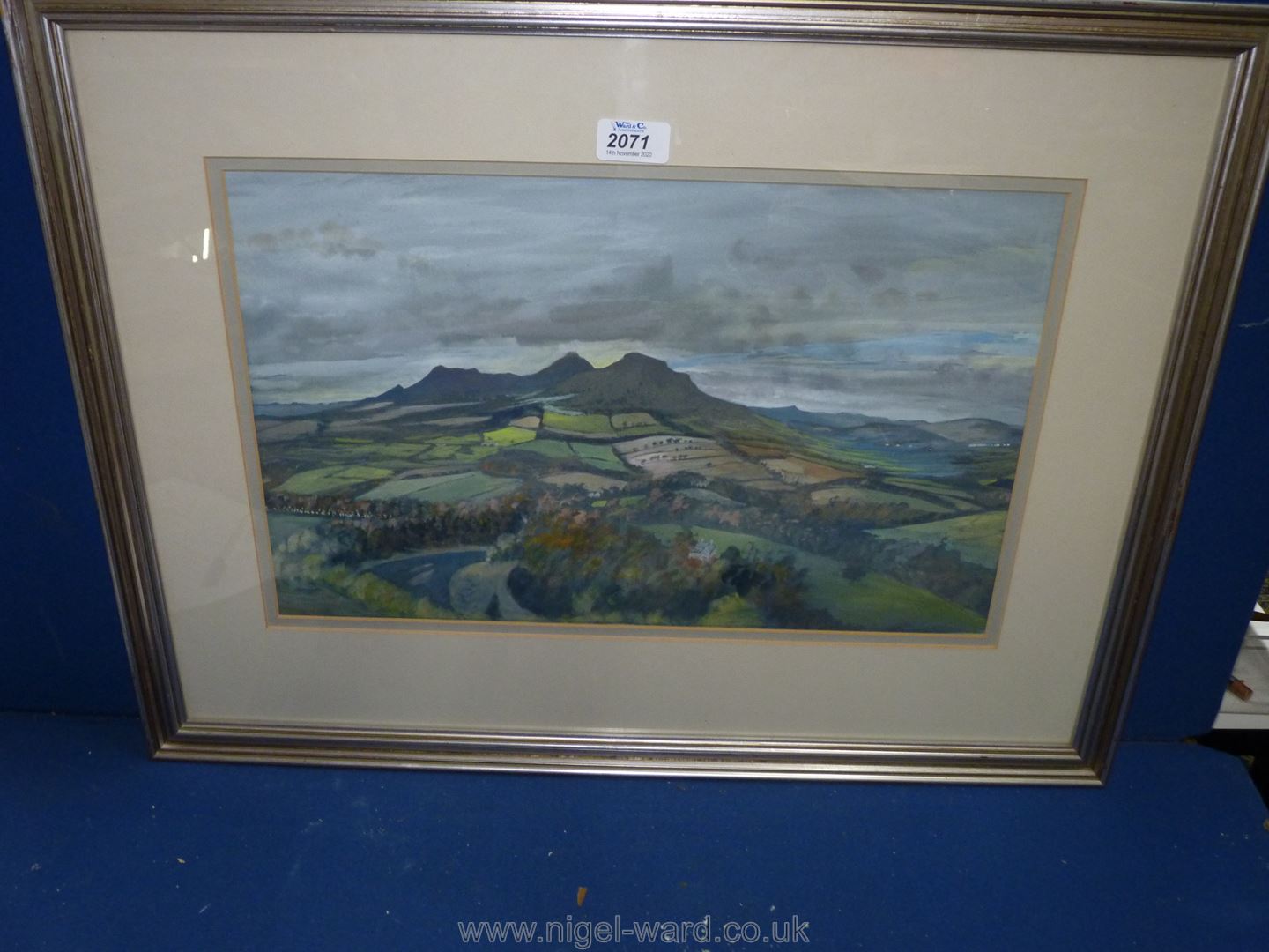 A framed and mounted Watercolour, no signature visible,