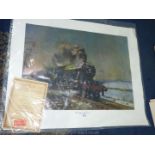 Terence Cuneo (1907-1996), The Flying Scotsman, a signed limited edition print with certificate.