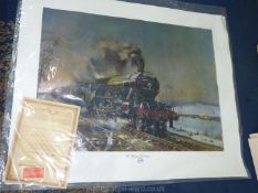 Terence Cuneo (1907-1996), The Flying Scotsman, a signed limited edition print with certificate.
