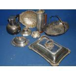 A quantity of plated items including MFG Corp.