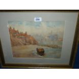 A watercolour "Lowtide", Harry Goodwin 1840-1925, signed with initials H.G.