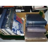 Six volumes of Jane's Fighting Ships and one Jane's All the Worlds Aircraft 1945-1946.