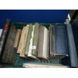 A crate of books to include Ocean Passage for The World 1950,